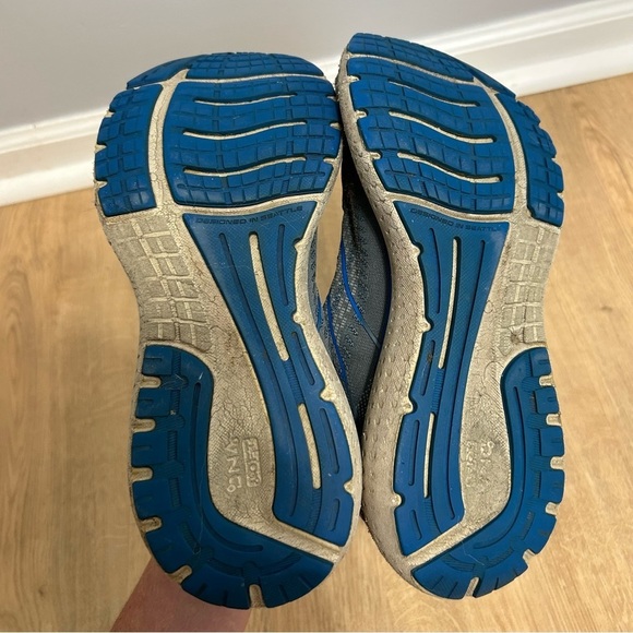 Brooks Glycerin 19 Gray Blue Athletic Running Shoes Sneakers Men’s Size 10 - Picture 6 of 8